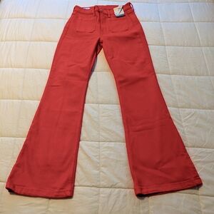GAP 70's High Rise Flare pants. Size 26 Short. Hot Pink.